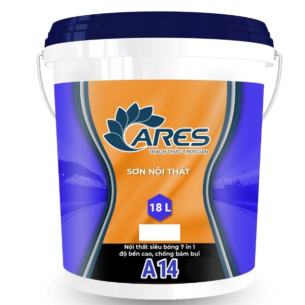 Sơn nội thất bóng 7 in 1, bền đẹp, chống bám bẩn ARES A14