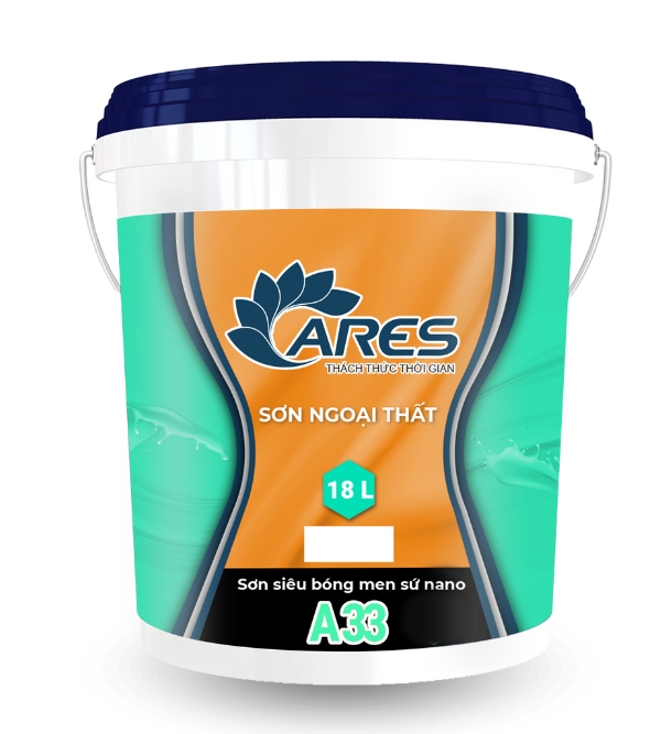 Sơn ngoại thất siêu bóng nano 7 in 1 cao cấp Ares A33