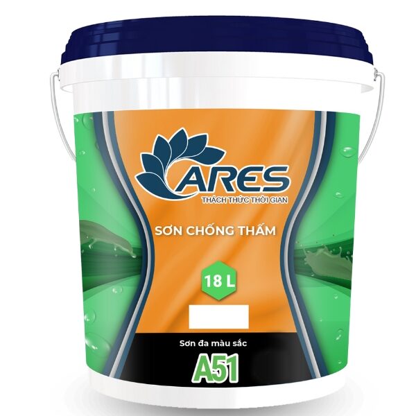 Sơn chống thấm đa màu sắc Ares A51