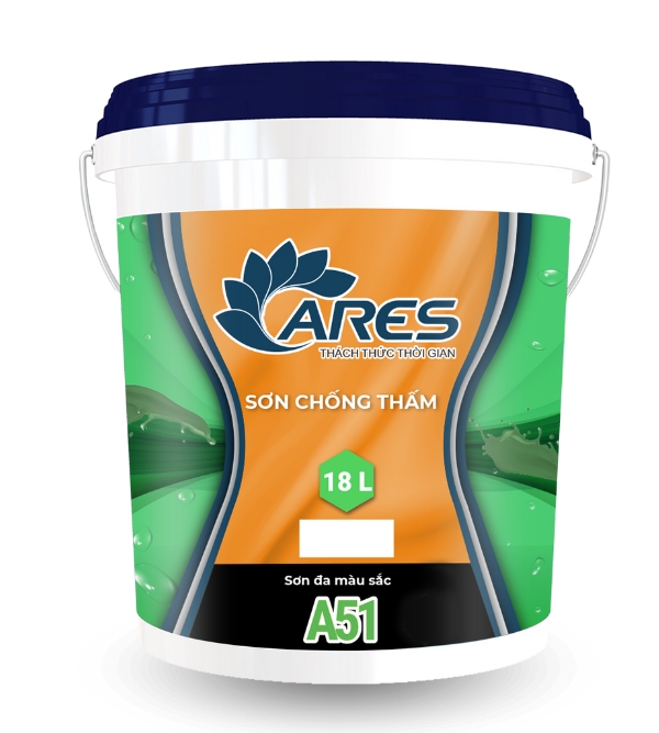 Sơn chống thấm đa màu sắc Ares A51
