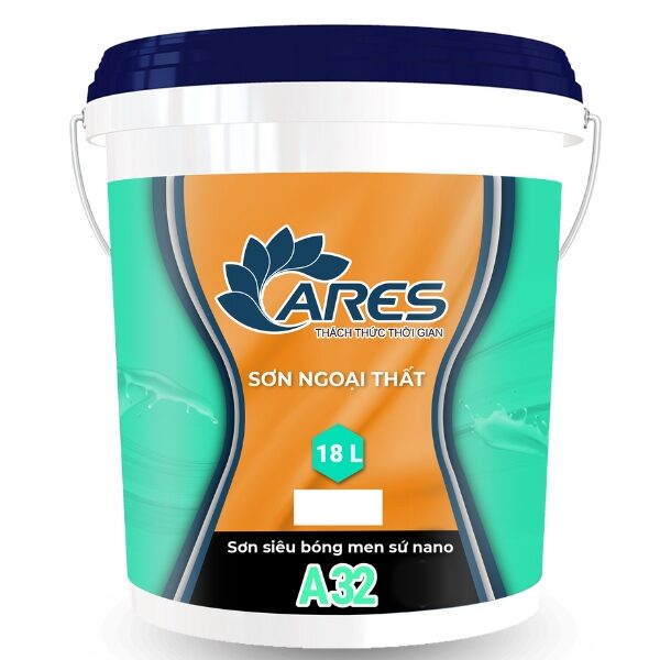 Sơn ngoại thất bóng men sứ nano ARES A32