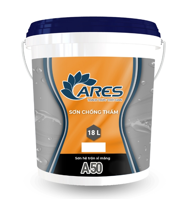 Sơn chống thấm hệ trộn xi măng Ares A50