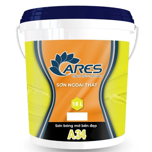 Sơn ngoại thất bóng mờ bền đẹp ARES A34