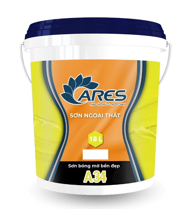 Sơn ngoại thất bóng mờ bền đẹp ARES A34